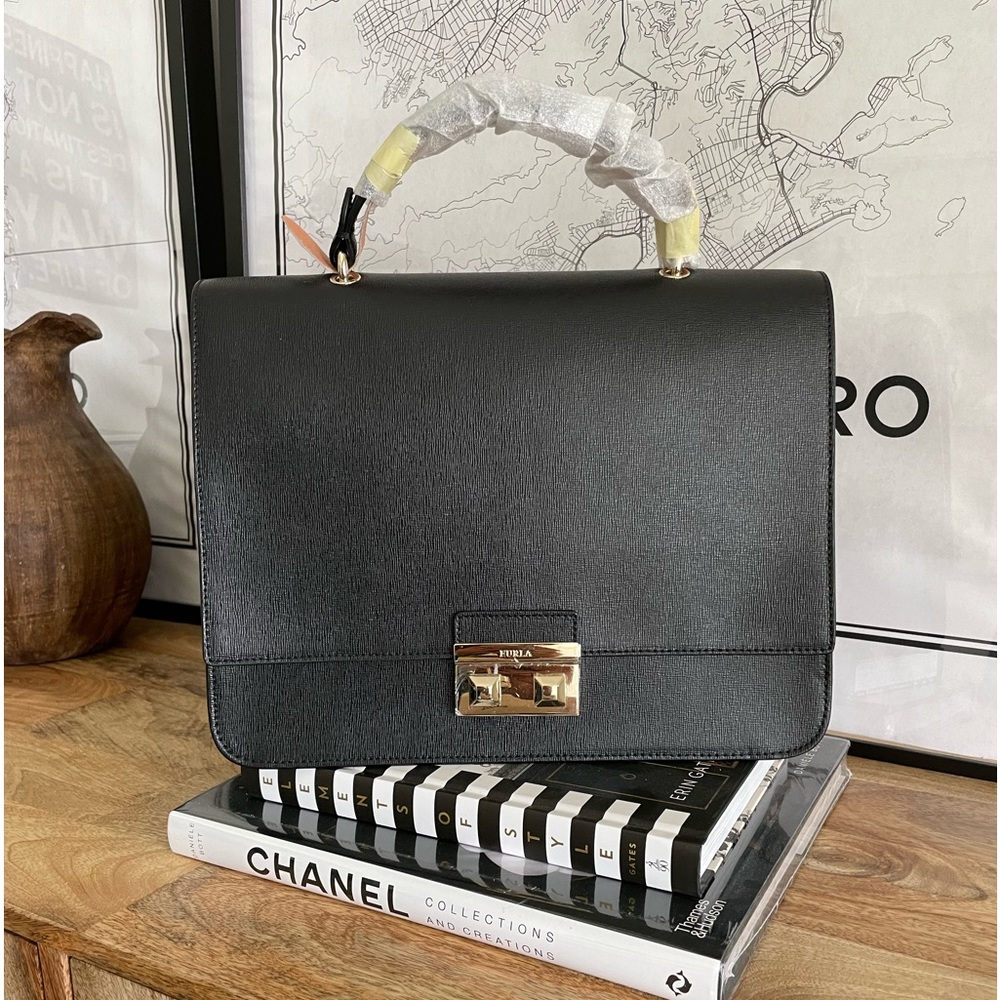 Black Furla bag